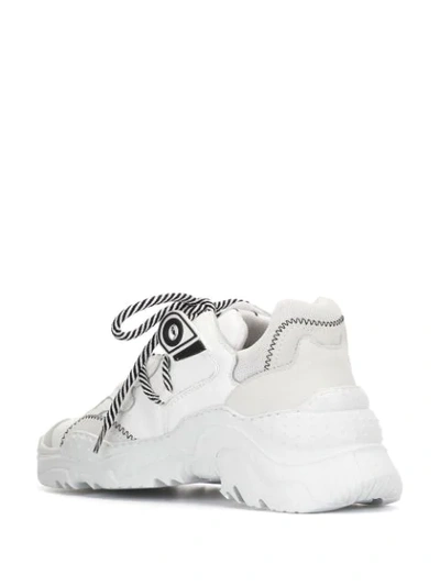 Shop N°21 Billy Lace-up Sneakers In White
