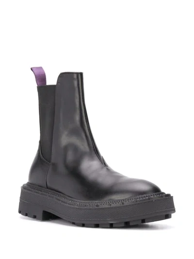 Shop Eytys Rocco Leather Boots In Black