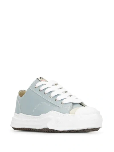 Shop Miharayasuhiro Low-top Lace-up Sneakers In Blue