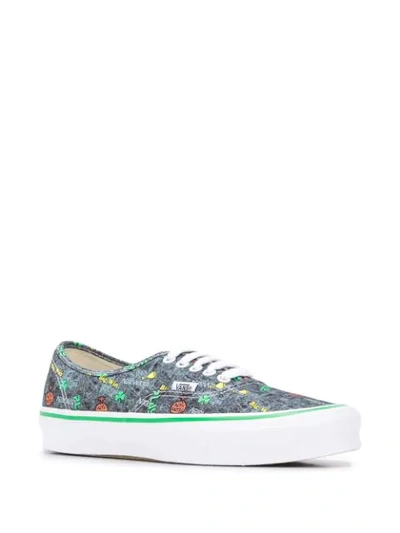 Shop Vans X Fergus Purcell Authentic Lx Acid Wash Sneakers In Blue
