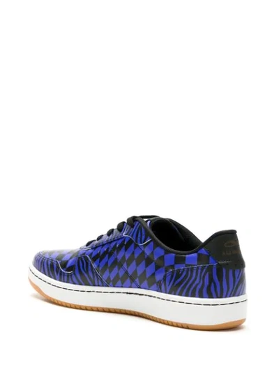 Shop À La Garçonne Skid Leather Sneakers In Blue