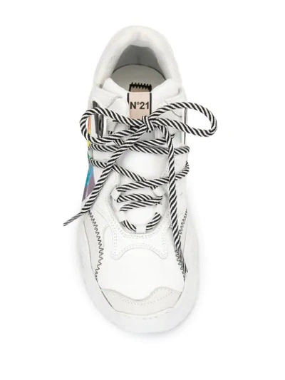 Shop N°21 Billy Pride Low-top Sneakers In White