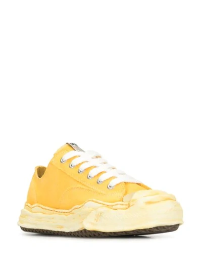 Shop Miharayasuhiro Original Sole Low-top Sneakers In Yellow