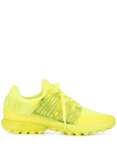 Shop Philipp Plein Runner Super Champ Low-top Trainers In Yellow