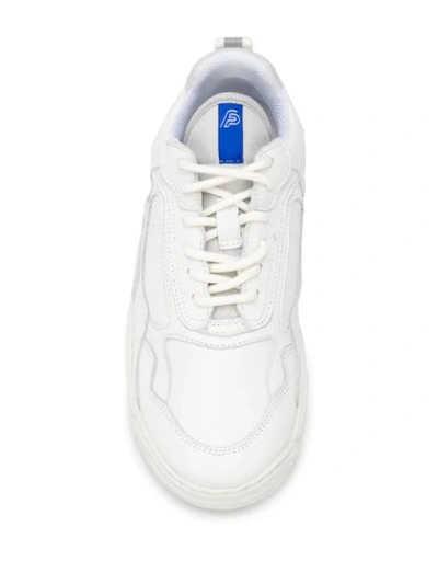 Shop Filling Pieces Low Curve Iceman Lace-up Sneakers In White