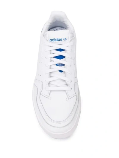 Shop Adidas Originals Supercourt Low-top Sneakers In White