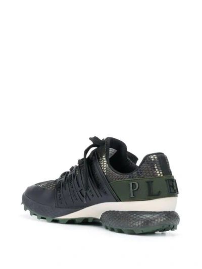 Shop Philipp Plein Runner Super Champ Sneakers In Black