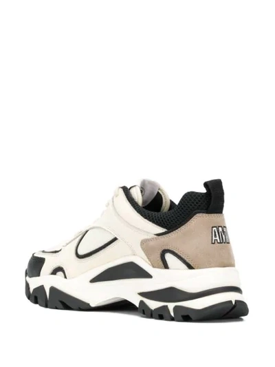 Shop Ami Alexandre Mattiussi Chunky Low-top Sneakers In Neutrals