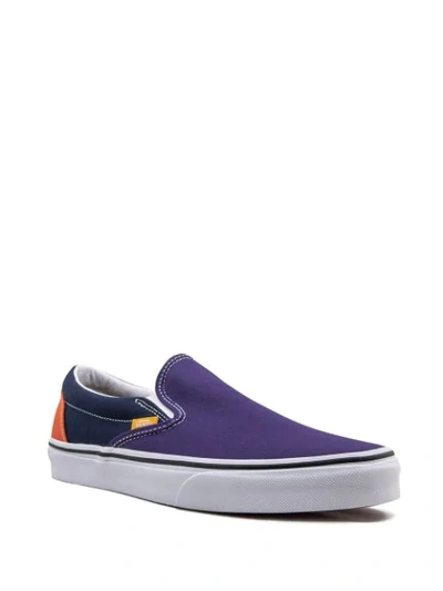 Shop Vans Classic Slip-on Sneakers In Purple