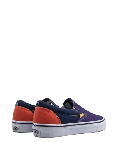 Shop Vans Classic Slip-on Sneakers In Purple