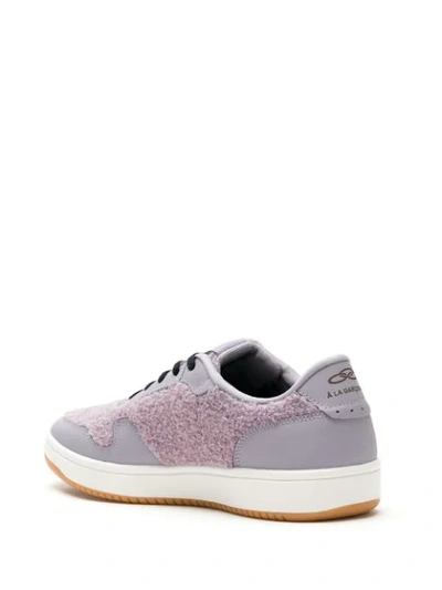 Shop À La Garçonne Skid Fur Sneakers In Purple