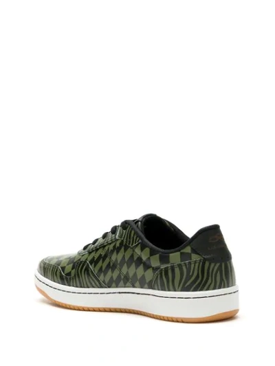 Shop À La Garçonne Skid Leather Sneakers In Green