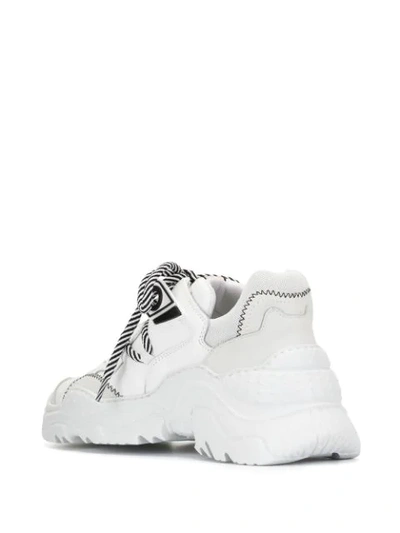 Shop N°21 Billy Lace-up Sneakers In White