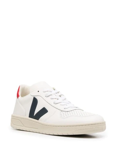 Shop Veja V10 Low-top Sneakers In White