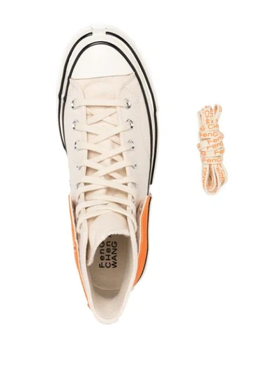 Shop Converse X Feng Chen Wang High Top Sneakers In Neutrals