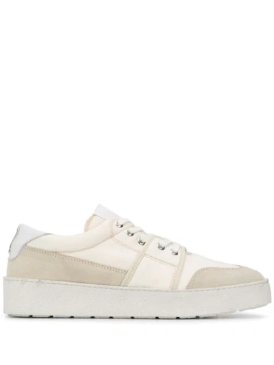 Shop Ami Alexandre Mattiussi Ami De Coeur Flatform Sneakers In White