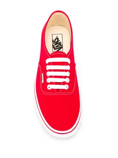 Vans Authentic Low-top Sneakers In Red