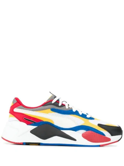 Shop Puma Rs-x3 Puzzle Trainers In Red ,blue