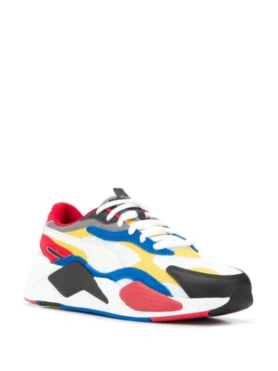 Shop Puma Rs-x3 Puzzle Trainers In Red ,blue