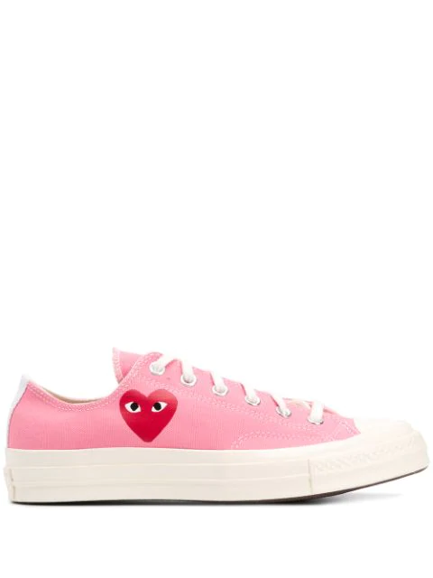 Comme Des Garcons Play X Converse Chuck 70 Low Top Sneakers In Pink Modesens