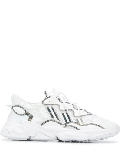 Shop Adidas Originals Ozweego Sneakers In White