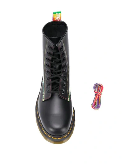 Shop Dr. Martens' 1460 Pride Army Boots In Black