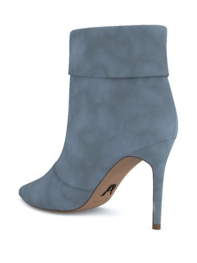 Shop Paul Andrew Pointed Ankle Boots In Blue