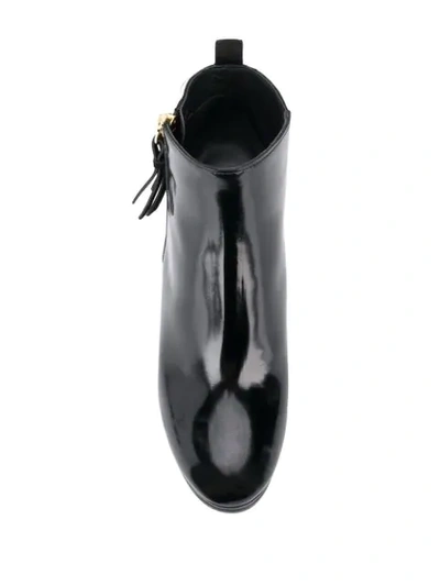 Hogan Platform Ankle Boots In Black
