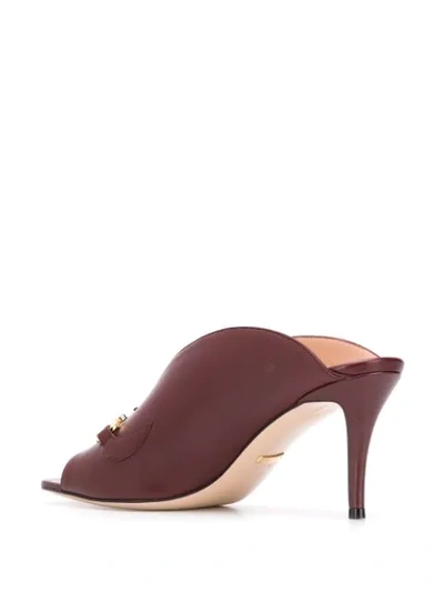 Shop Gucci Zumi Slide Sandals In Red