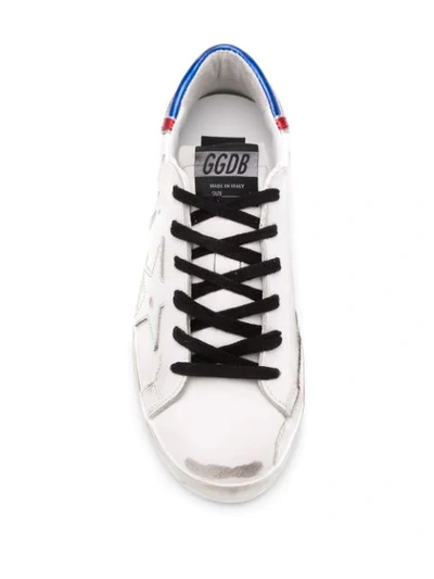 Shop Golden Goose Lace-up Trainers In White