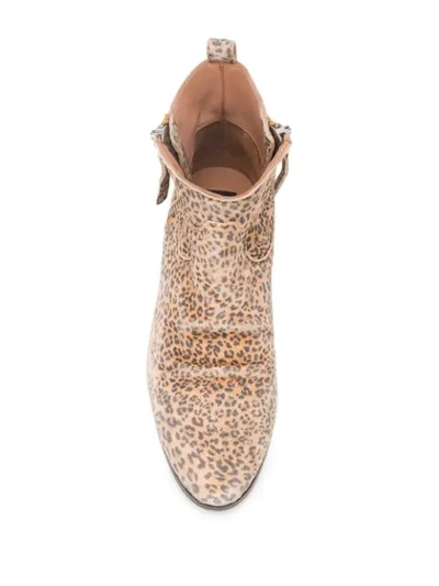 Shop Golden Goose Leopard Ankle Boots In Neutrals