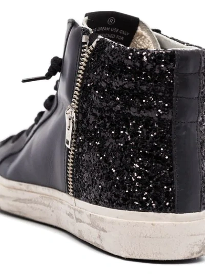 Shop Golden Goose Slide High-top Sneakers In Black