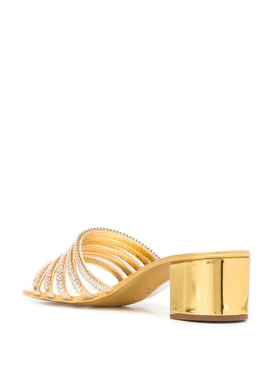 Shop Giuseppe Zanotti Embellished Open-toe Sandals In Gold