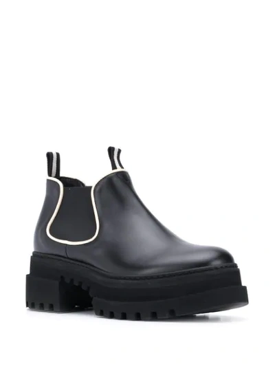 Shop Bally Giordy Platform Booties In Black