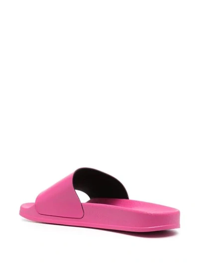 Shop Off-white Arrows Logo Print Slides In Pink