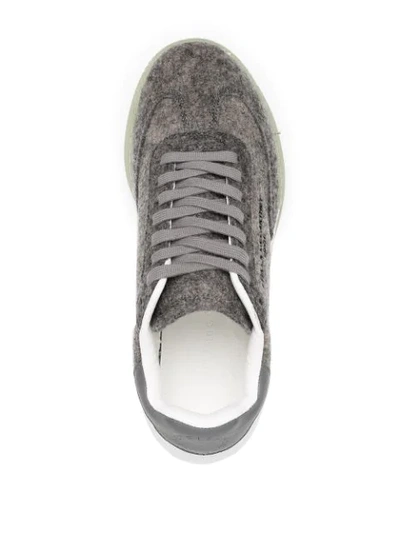 Shop Stella Mccartney Loop Low-top Sneakers In Grey