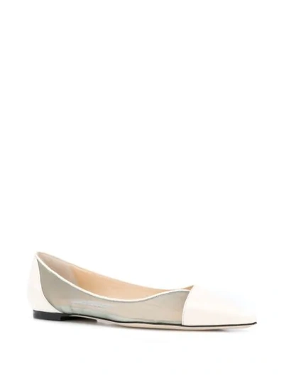 Shop Jimmy Choo Saia Pointed Pumps In Neutrals