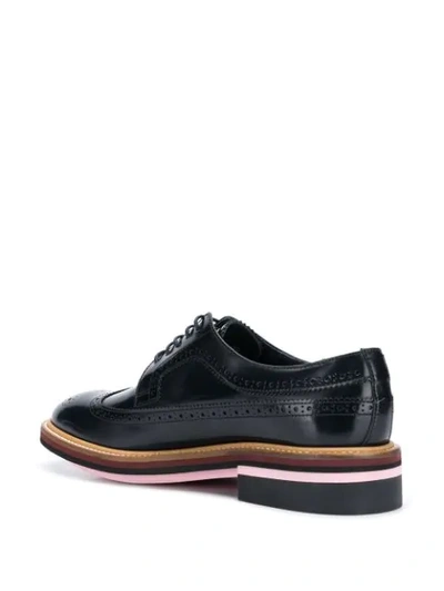 Shop Paul Smith Chase High-shine Brogues In Blue