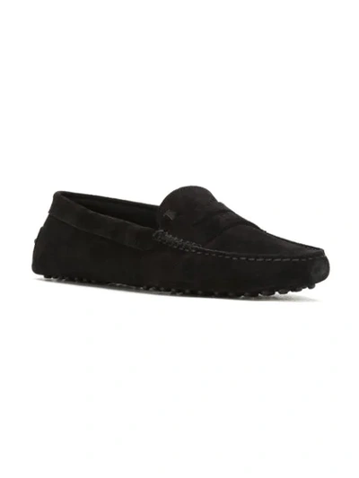 Shop Tod's Gommino Driving Loafers In Black