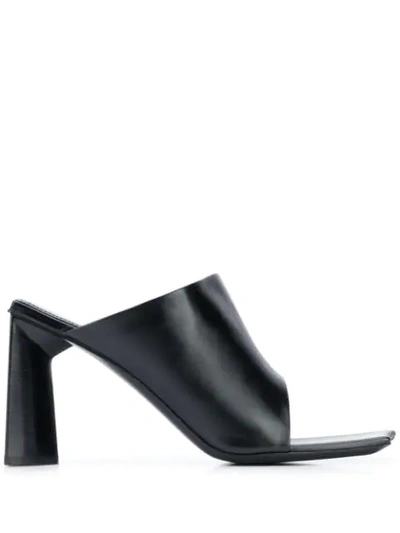 Shop Balenciaga Moon 90mm Mules In Black