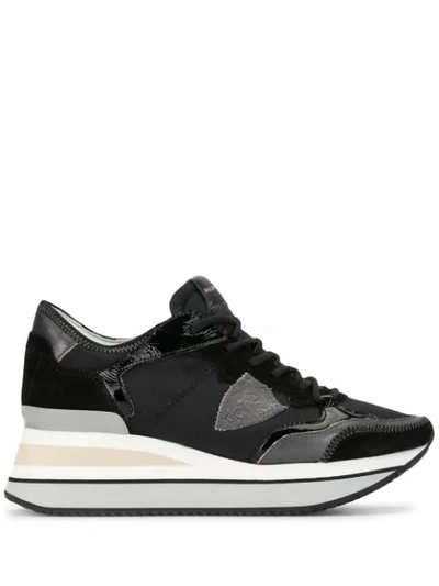 Shop Philippe Model Paris Triomphe Mondial Reseau Sneakers In Black