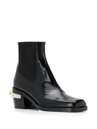 Shop Nodaleto Spur Detail Ankle Boots In Black