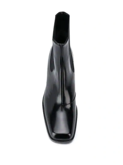 Shop Nodaleto Spur Detail Ankle Boots In Black