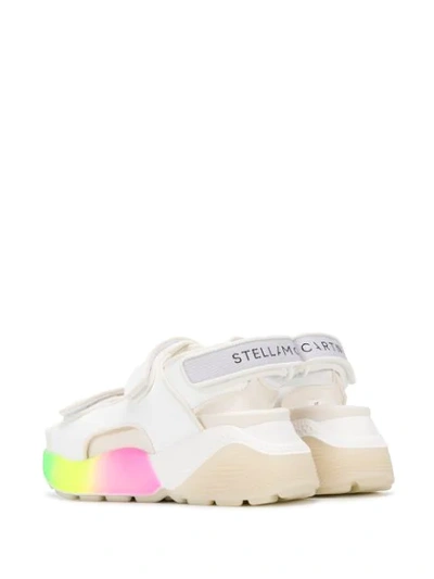Shop Stella Mccartney Eclypse Touch-strap Sandals In White
