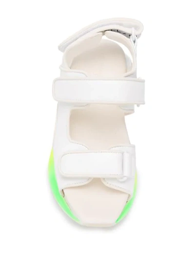Shop Stella Mccartney Eclypse Touch-strap Sandals In White
