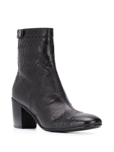 Shop Alberto Fasciani Amina Snakeskin-effect Boots In Black