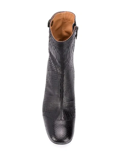 Shop Alberto Fasciani Amina Snakeskin-effect Boots In Black