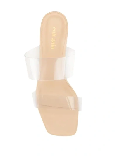 Cult Gaia Sculptural Heel Sandals In Neutrals