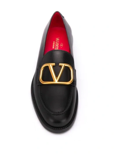 VLOGO block heel loafers