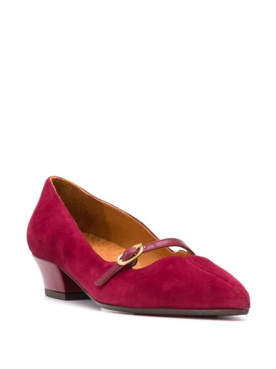 Shop Chie Mihara Buckle-detail Pumps In Red